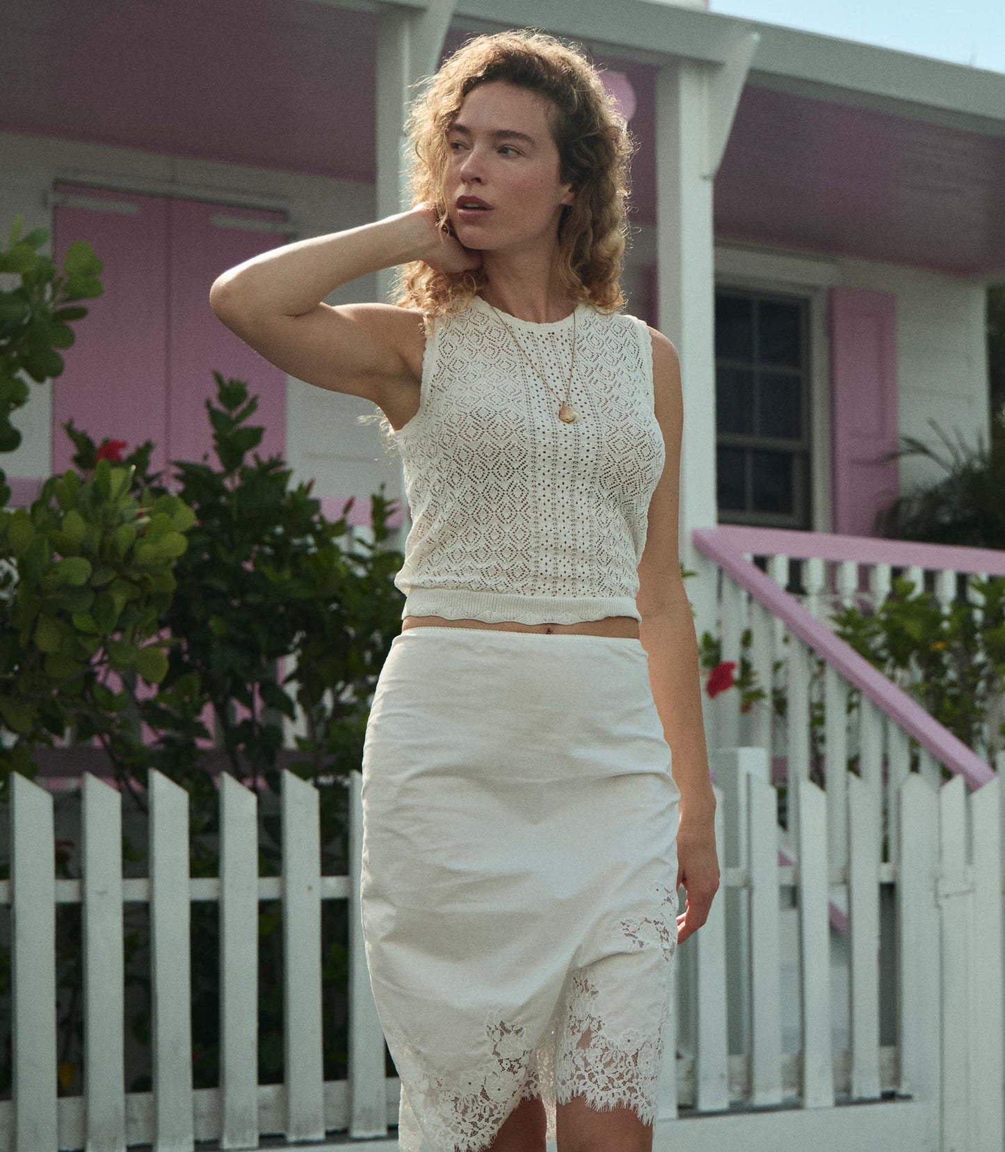 MELANIE SKIRT -- SALT