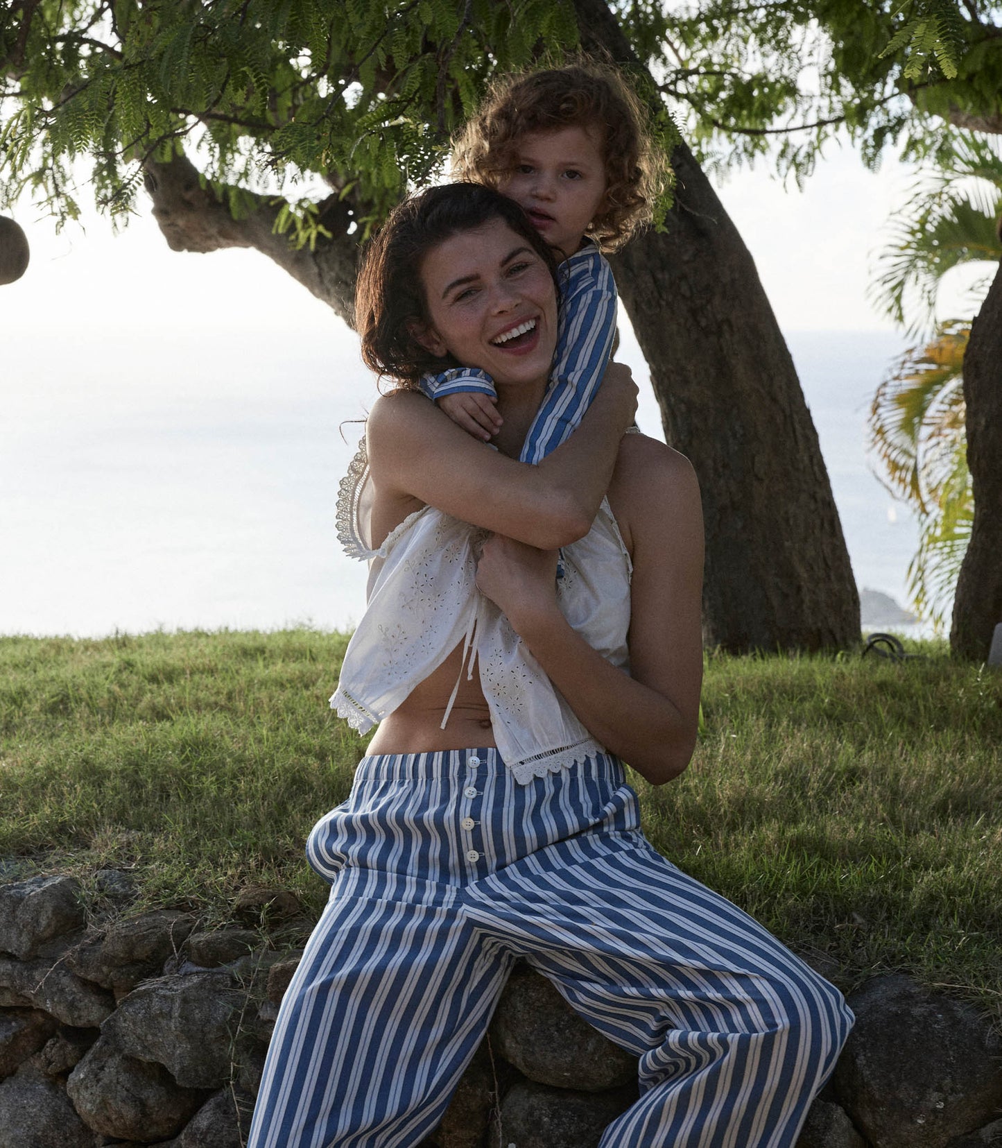 MORGAN PANT -- LUCERNE STRIPE