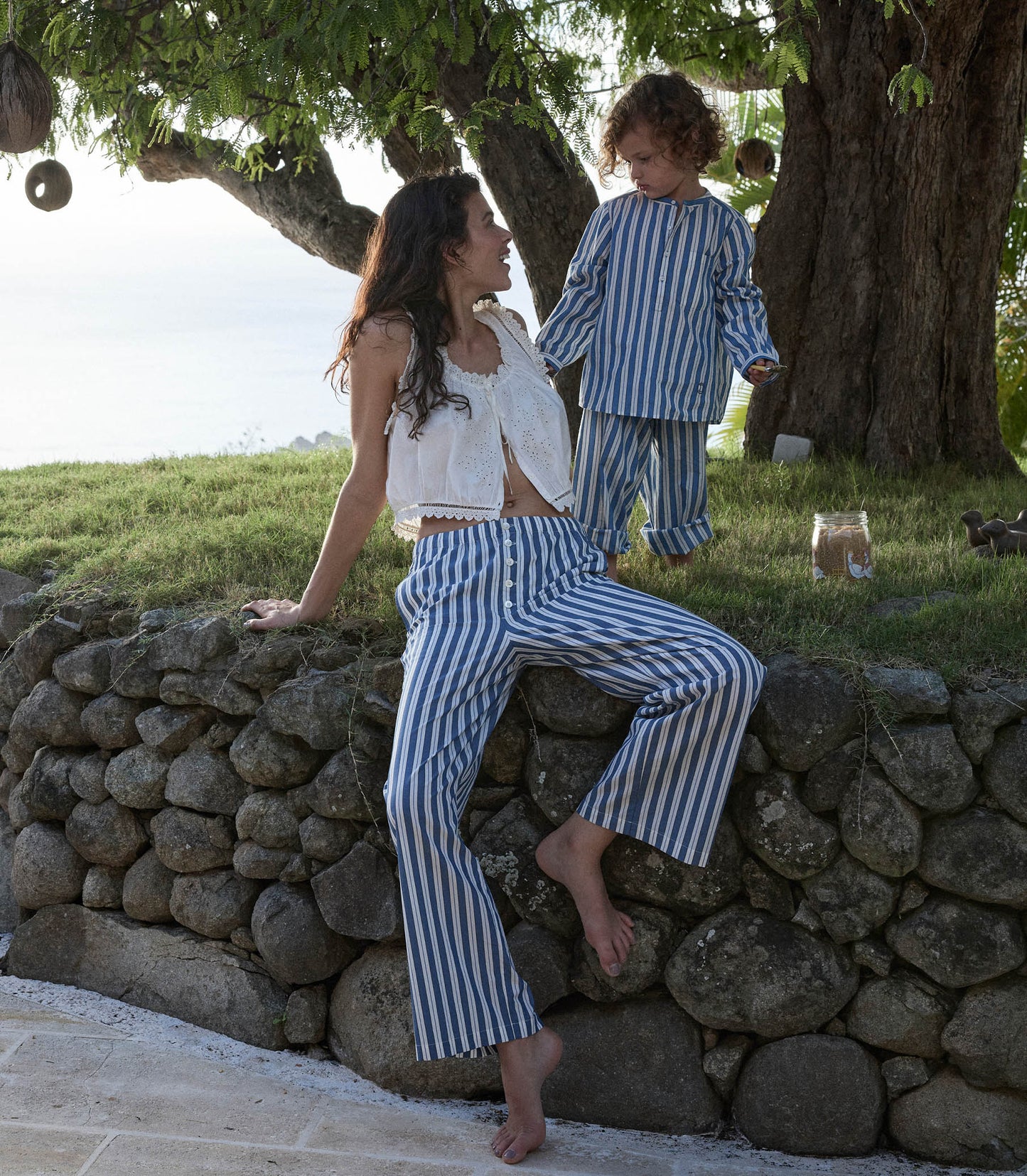 MORGAN PANT -- LUCERNE STRIPE