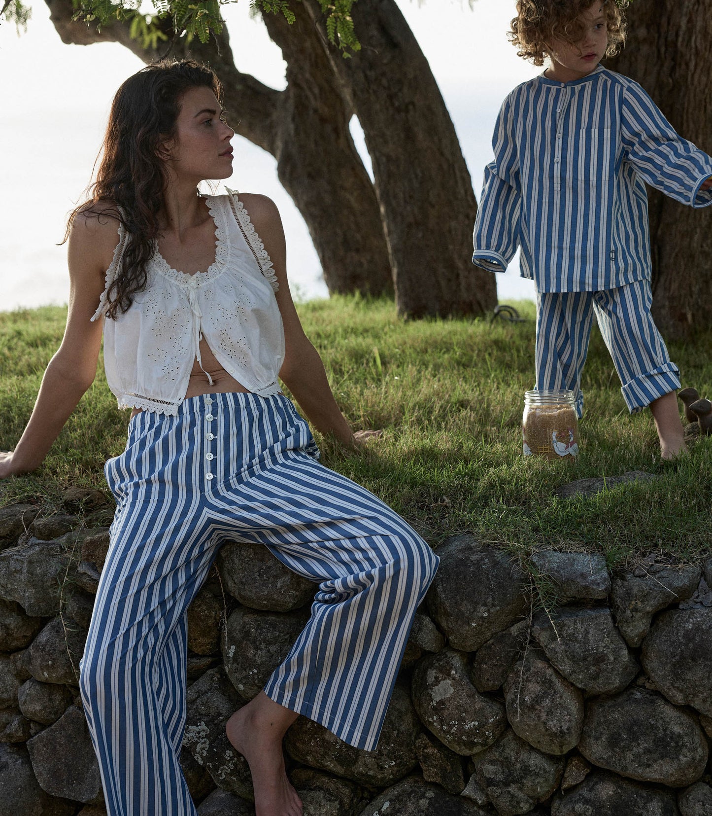 MORGAN PANT -- LUCERNE STRIPE