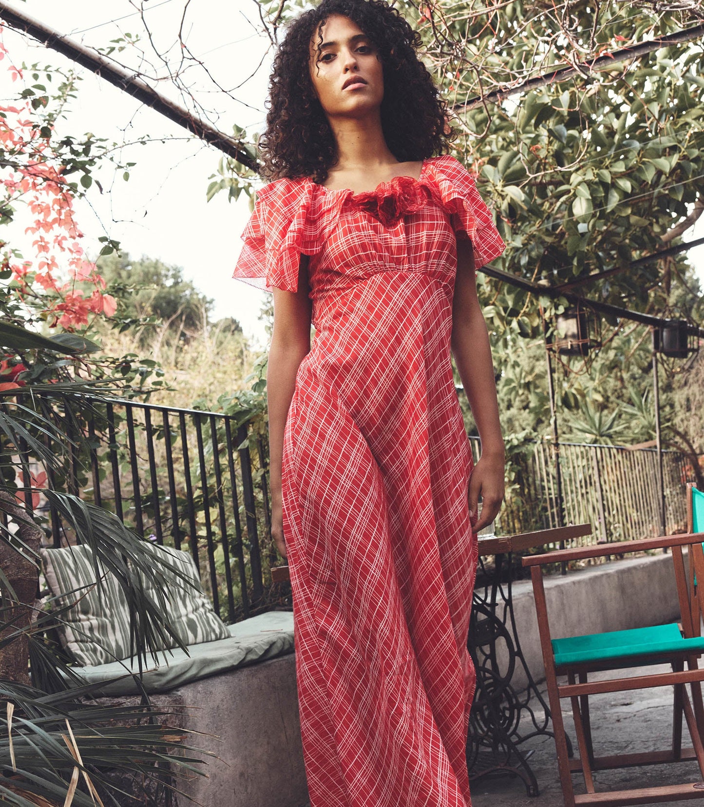 NEVARA DRESS -- SYLVIE PLAID