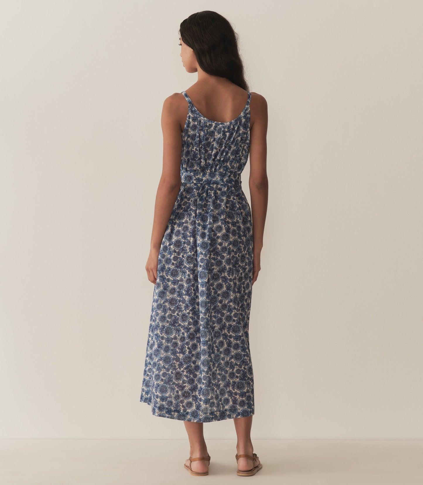 NEVITA DRESS -- BLEU SOLEIL FLEURIT