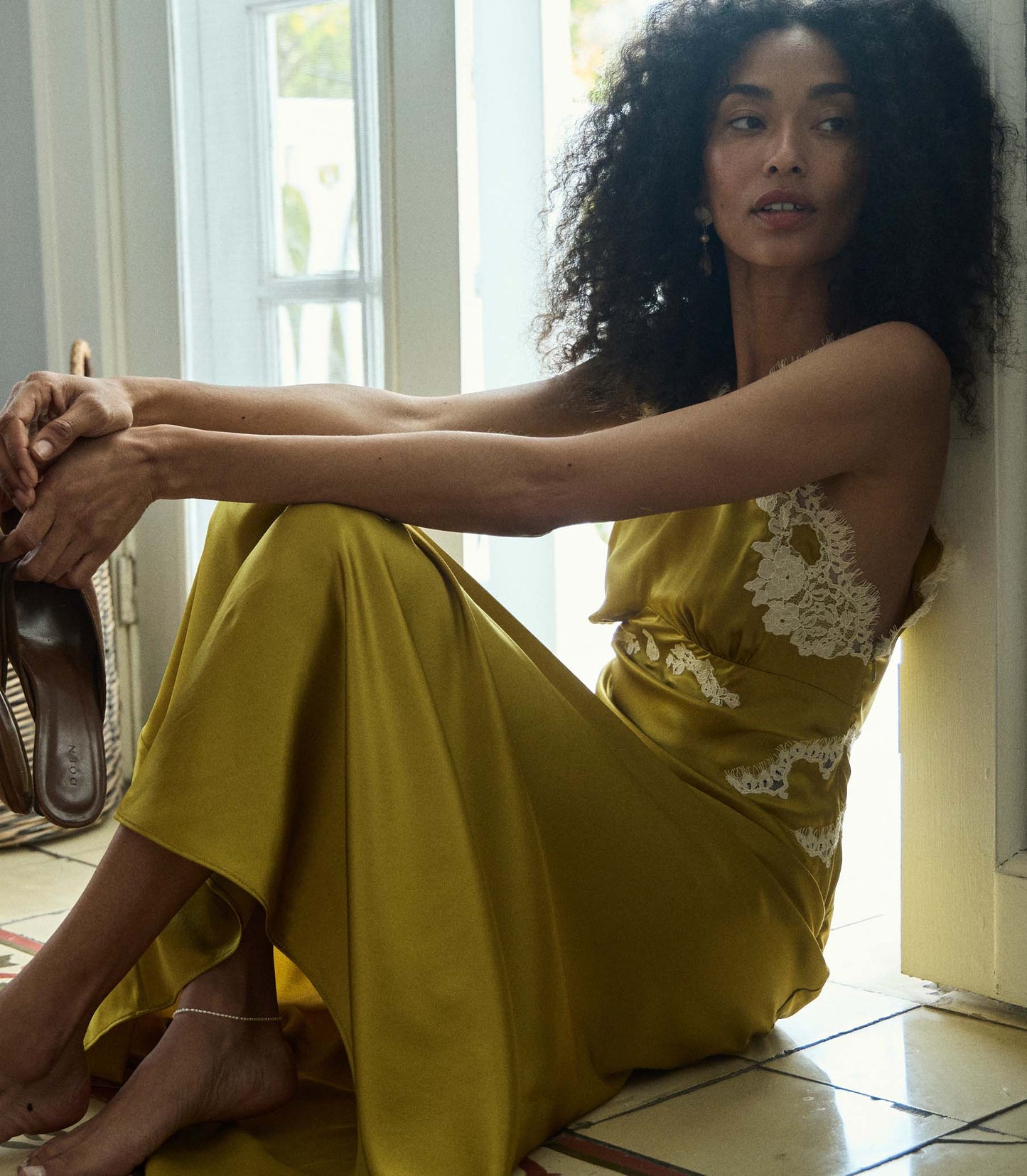 ODELINA DRESS -- OAKMOSS