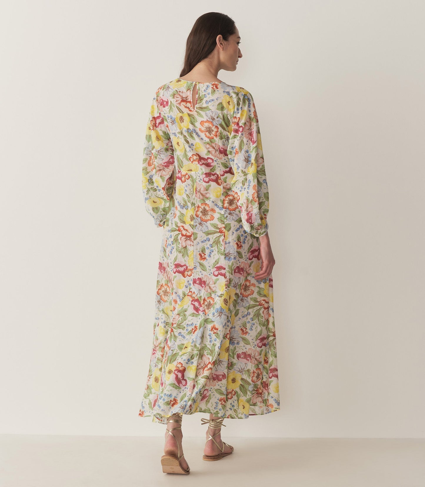 OLIANA DRESS -- BLANC ANEMONE BLOOM