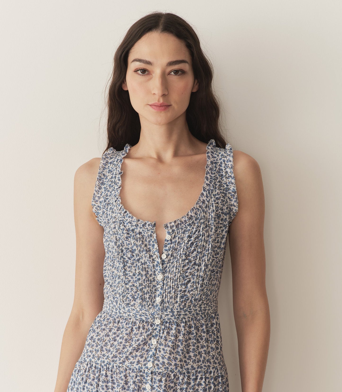 OTTESSA DRESS -- CORNFLOWER HILLSIDE BLOOM