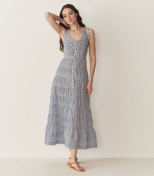 OTTESSA DRESS -- CORNFLOWER HILLSIDE BLOOM