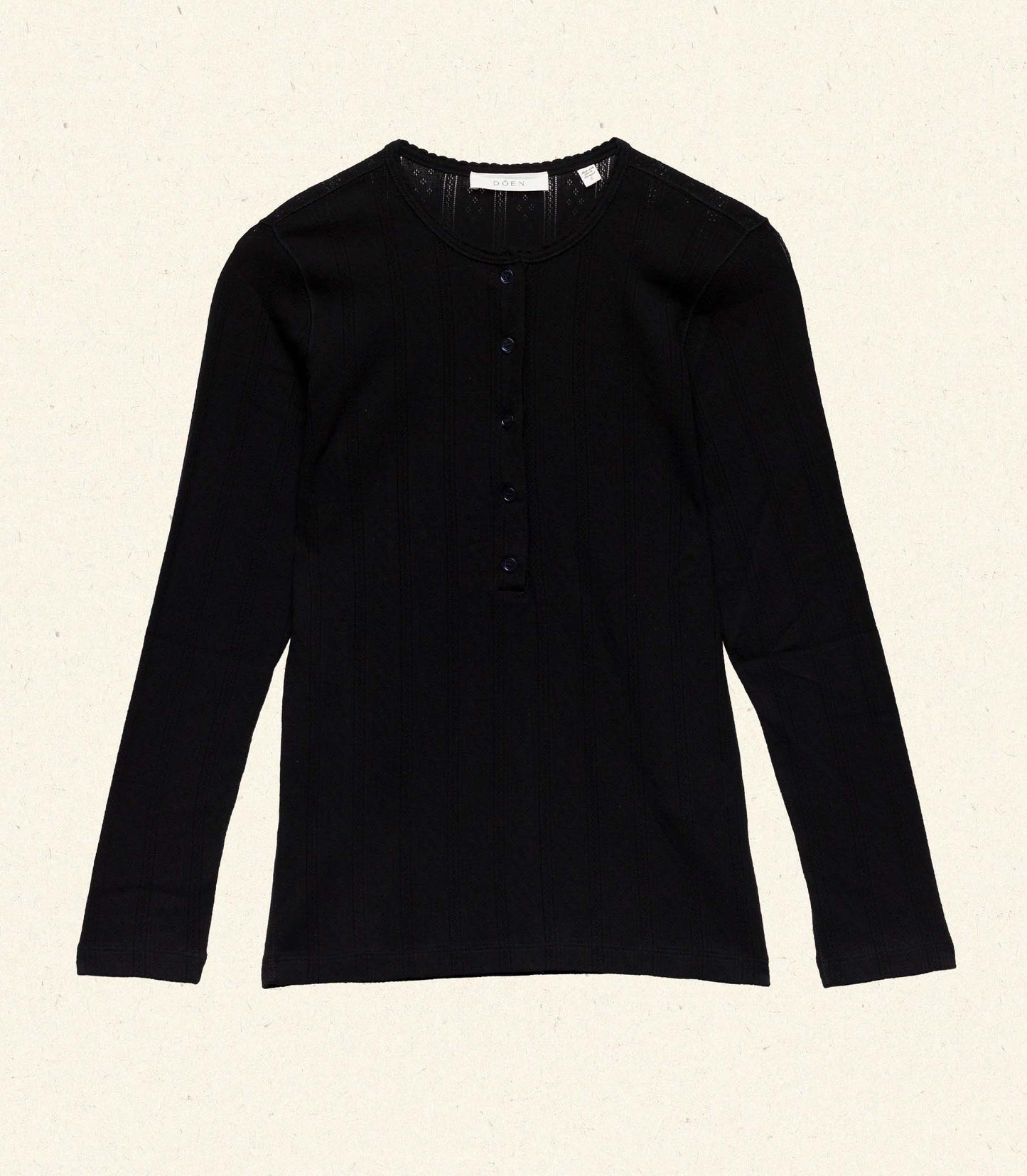 PAOLA TEE -- BLACK QUELLE JOLIE POINTELLE