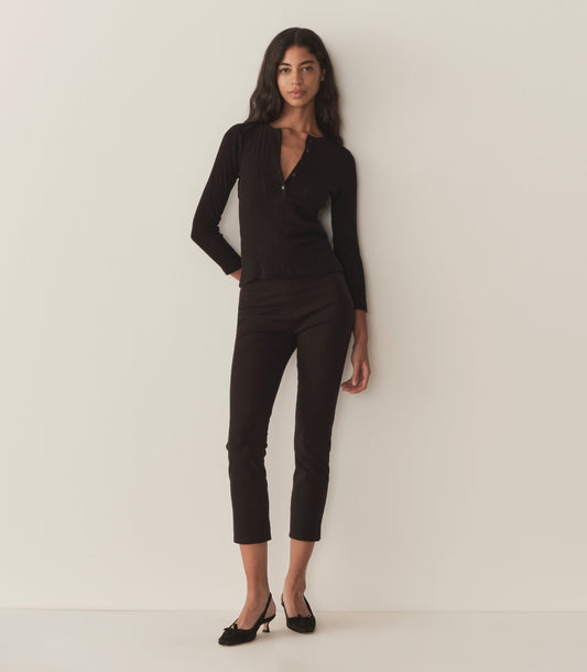 PAOLA TEE -- BLACK QUELLE JOLIE POINTELLE