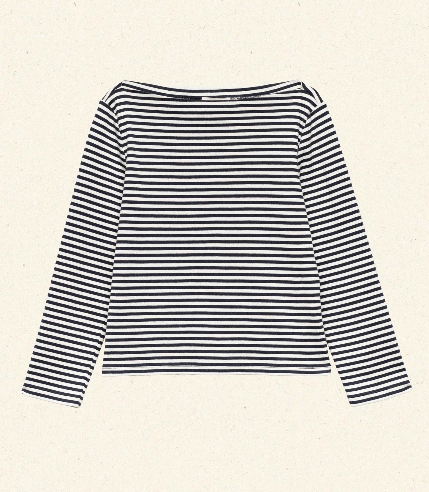 PAULETTE TEE -- NAVY NANTUCKET STRIPE