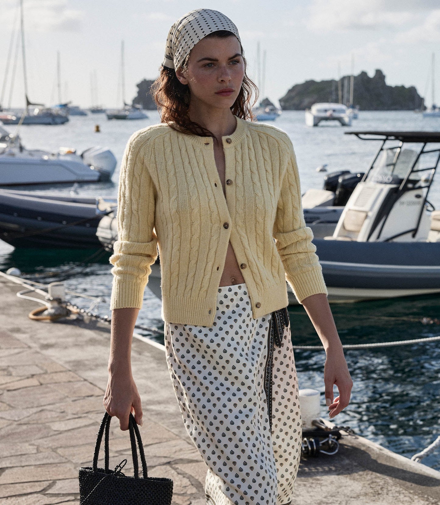 PENROSE CARDIGAN -- LEMON CHIFFON