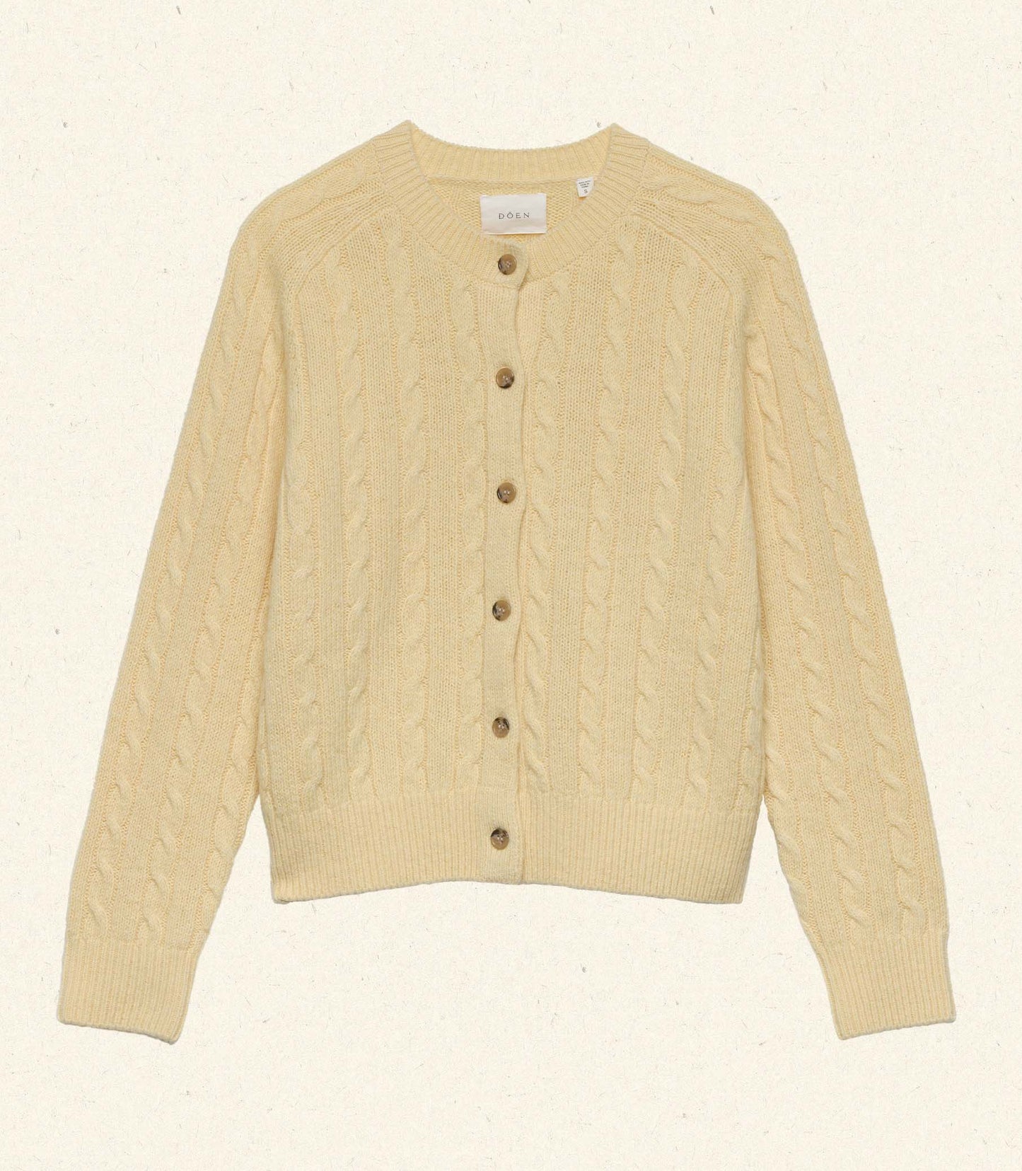 PENROSE CARDIGAN -- LEMON CHIFFON