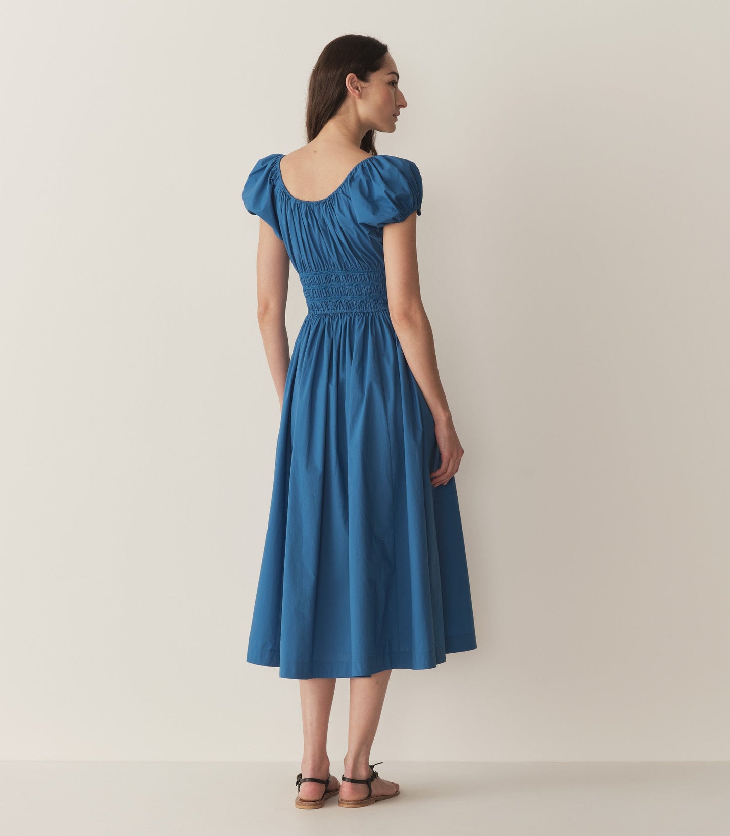 QUINN DRESS -- SOFT COBALT