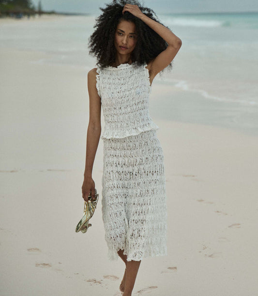 RACHELLE SKIRT -- SALT