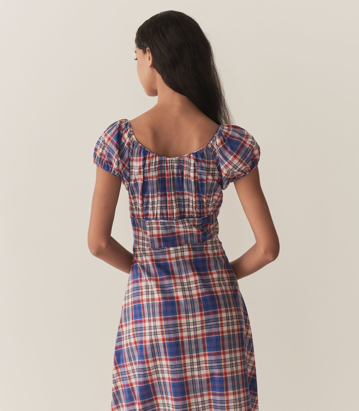 RAMONA DRESS -- COTE D’AZUR PLAID