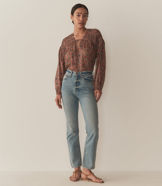 RENELLE TOP -- L'ORANGE SOLEIL FLEURIT