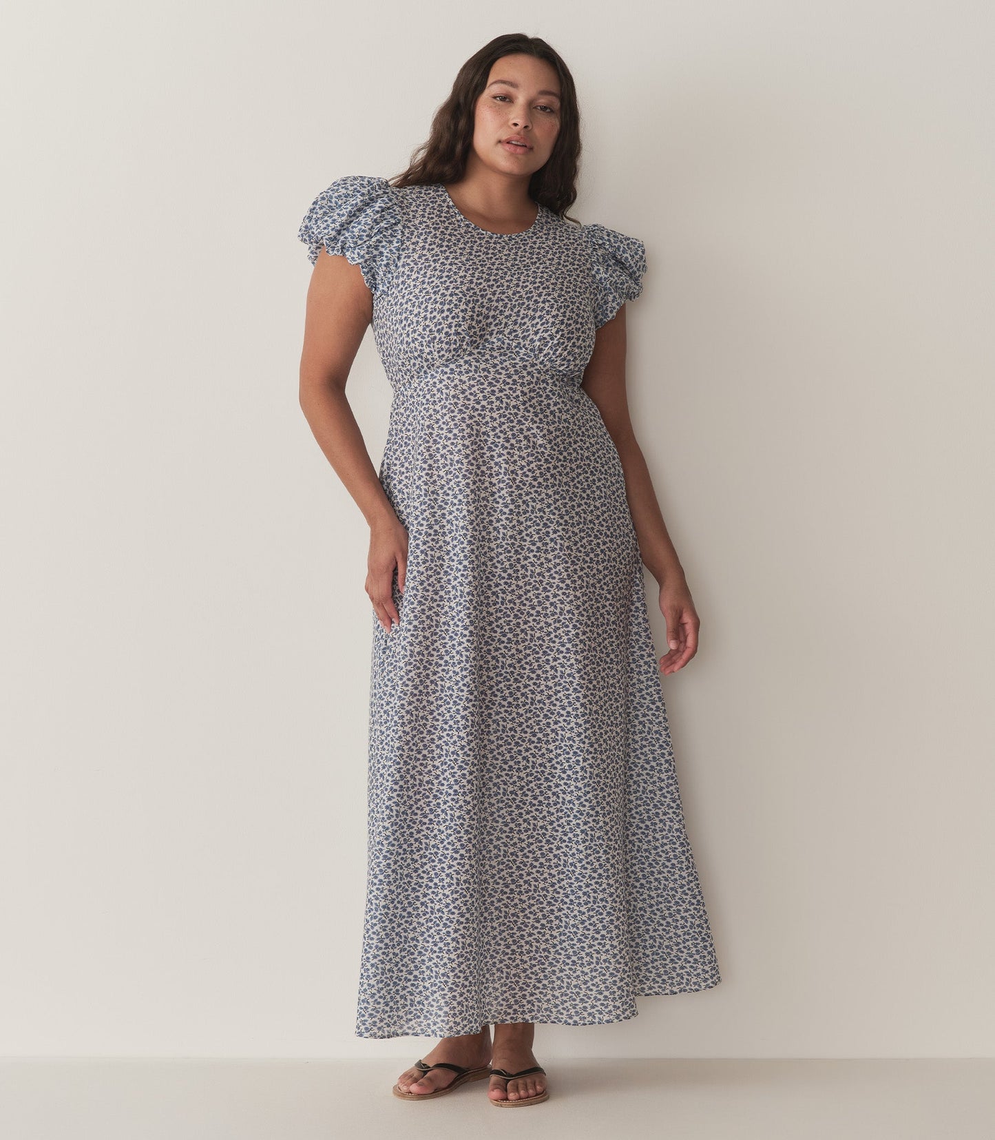 ROMINA DRESS -- CORNFLOWER HILLSIDE BLOOM