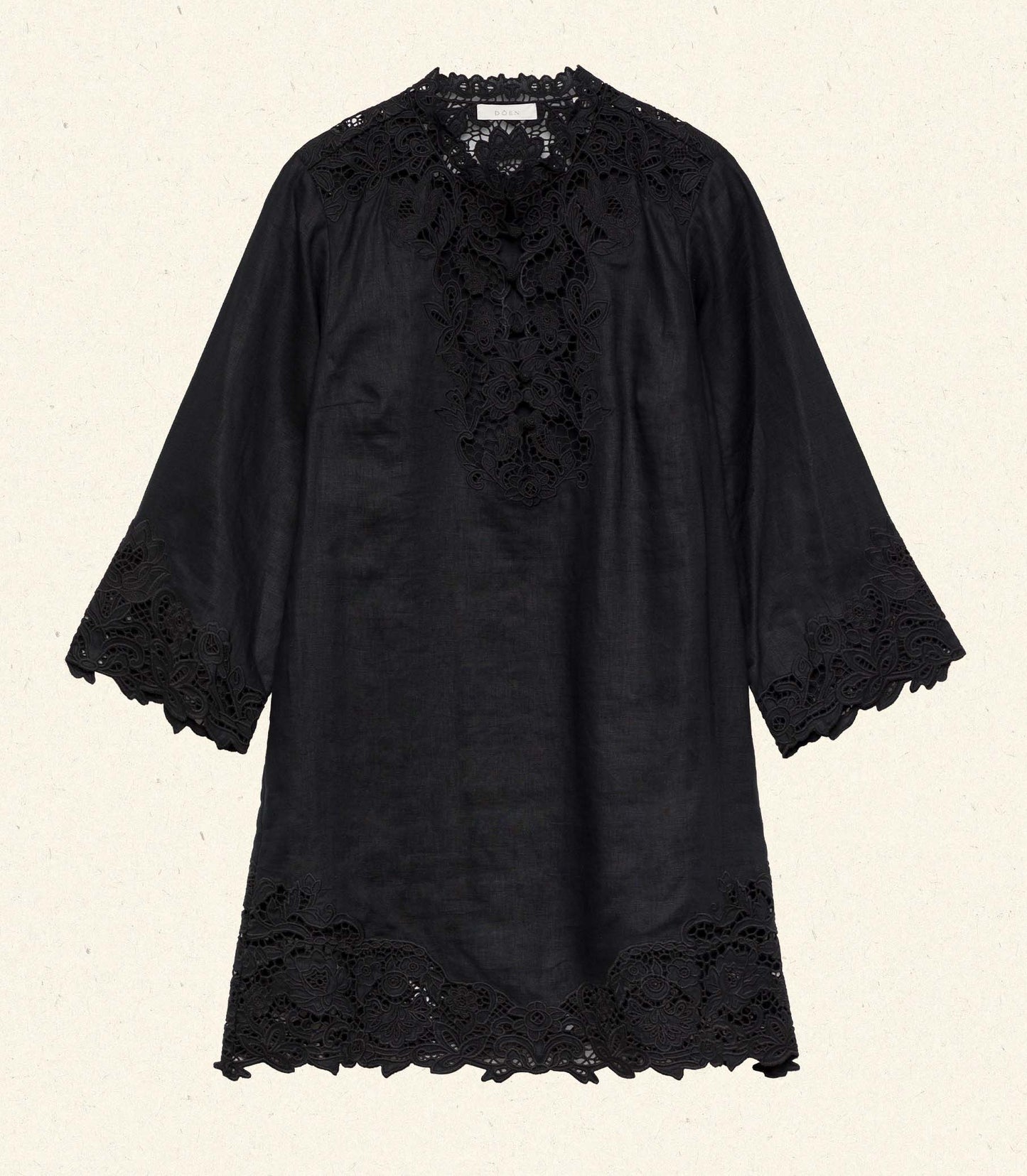 ROSELIE TUNIC -- BLACK