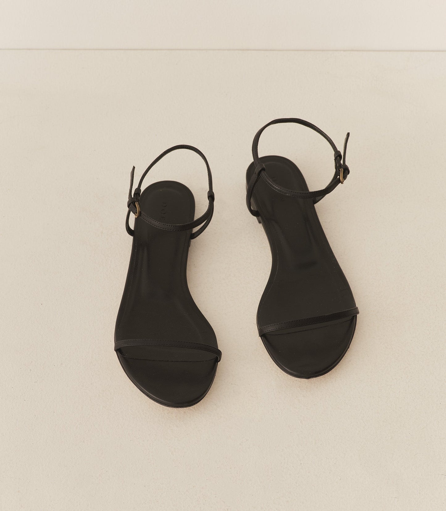 SARTENE SANDAL -- BLACK NAPPA
