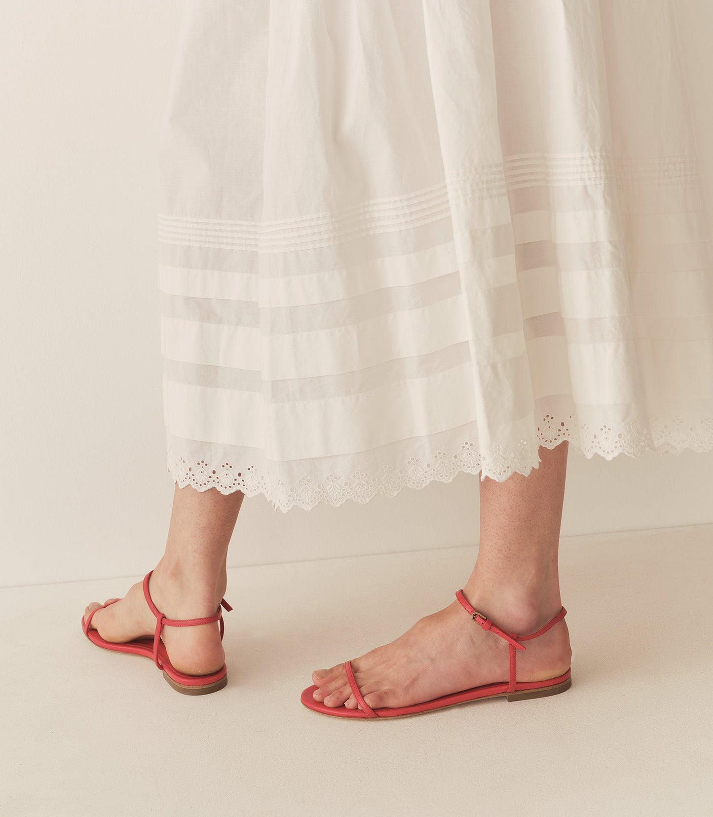 SARTENE SANDAL -- RED NAPPA