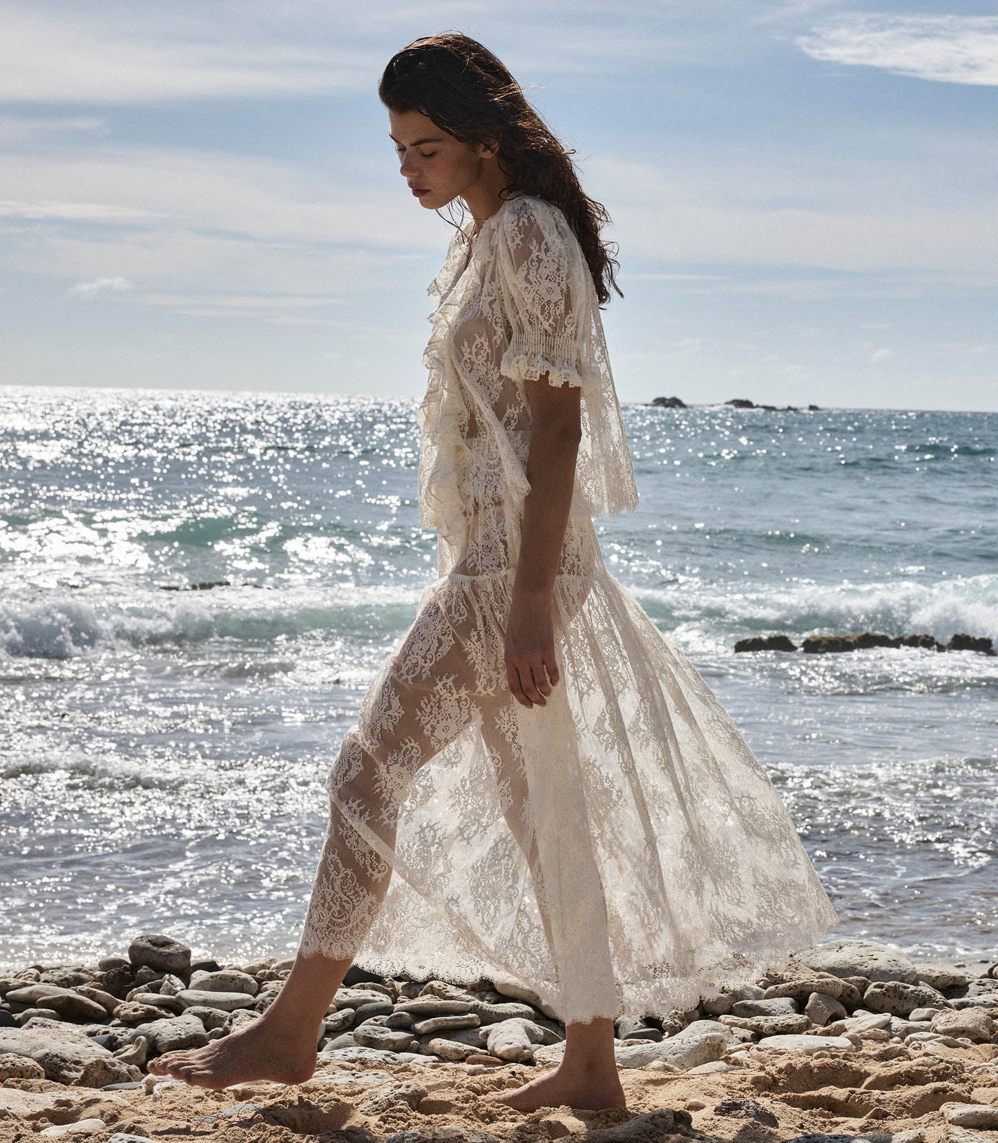 SEBASTIANE SKIRT -- SEA SALT