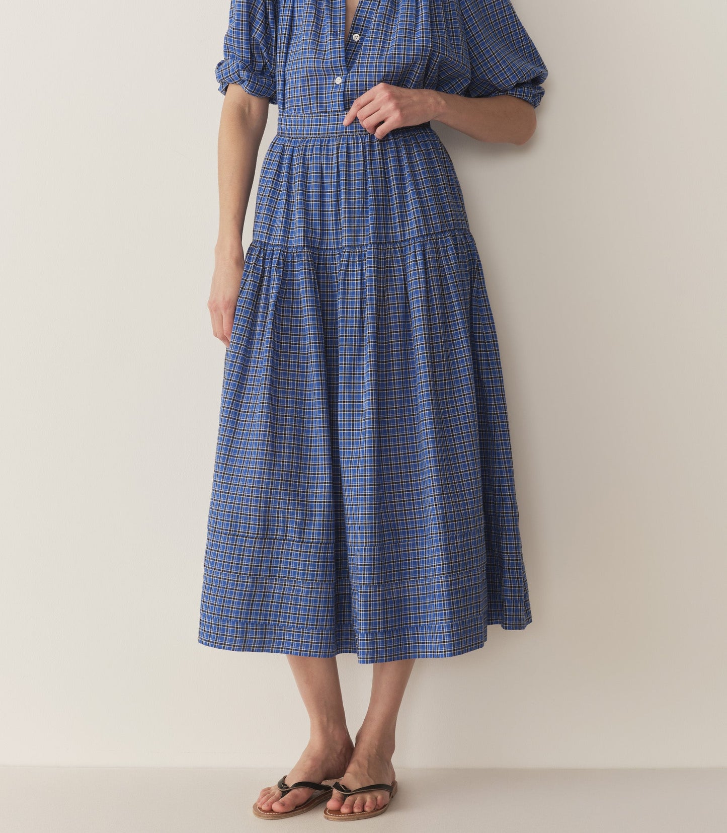 SEBASTIANE SKIRT -- CASSIS CHECK