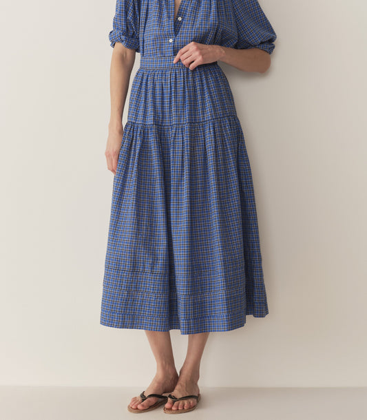 SEBASTIANE SKIRT -- CASSIS CHECK