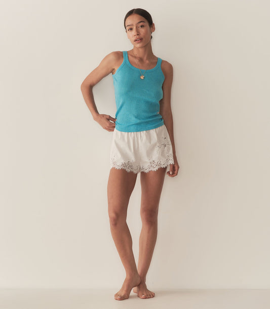 SEINE CASHMERE TANK -- MEDITERRANEAN SEA