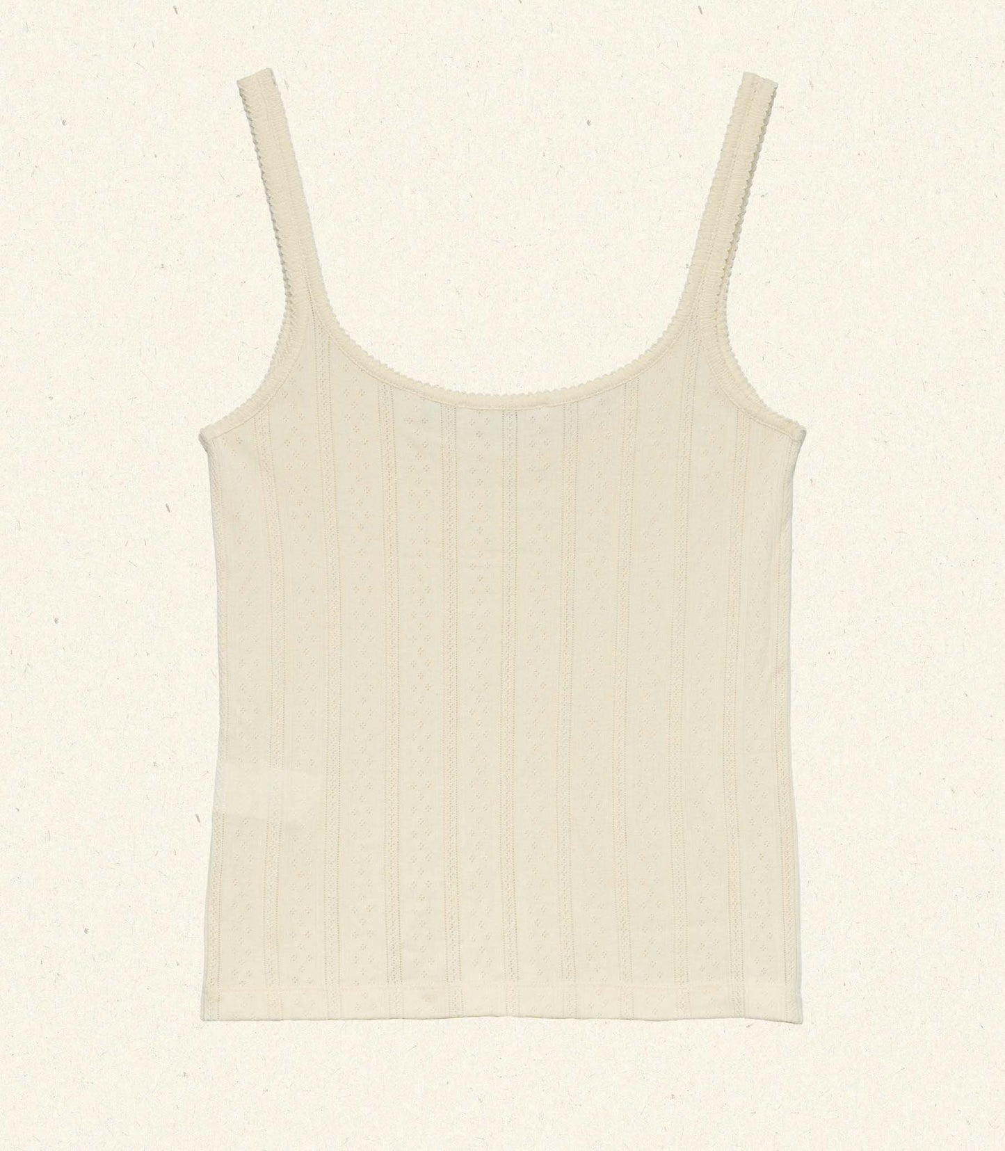 SHAE TANK -- CREME CITRON QUELLE JOLIE POINTELLE