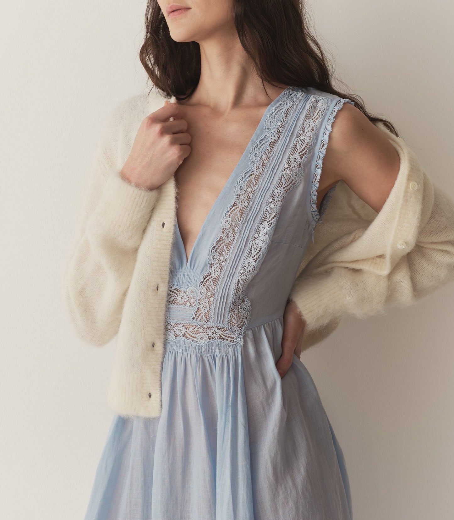 VICTORIA DRESS -- ICY BLUE