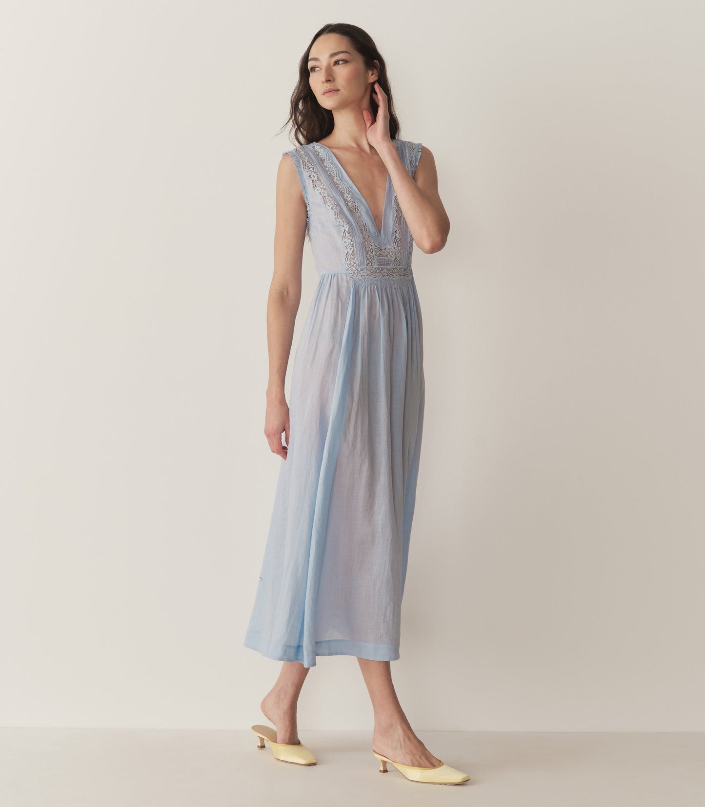 VICTORIA DRESS -- ICY BLUE