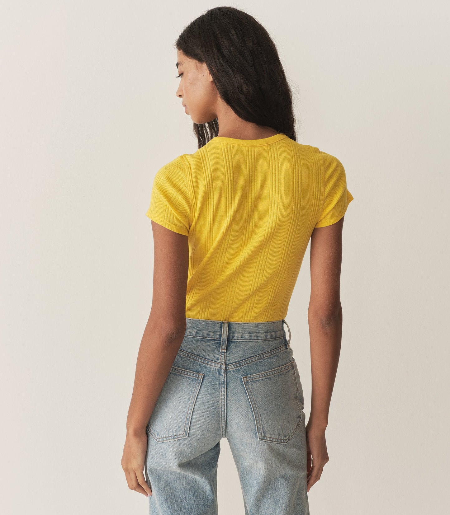 VIVI CASHMERE TEE -- CITRUS